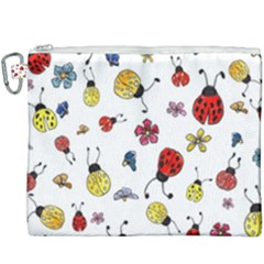 Seamless Pattern Nature Flowers Canvas Cosmetic Bag (xxxl) by Salmanaz77