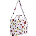 Seamless Pattern Nature Flowers Square Shoulder Tote Bag View2