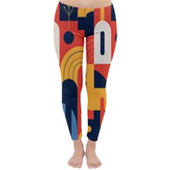 Abstract Pattern Design Classic Winter Leggings