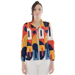 Abstract Pattern Design Women s Windbreaker