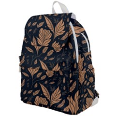 Background Pattern Leaves Texture Top Flap Backpack by Salmanaz77