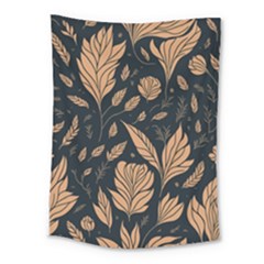 Background Pattern Leaves Texture Medium Tapestry