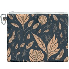 Background Pattern Leaves Texture Canvas Cosmetic Bag (xxxl) by Salmanaz77