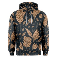 Background Pattern Leaves Texture Men s Overhead Hoodie