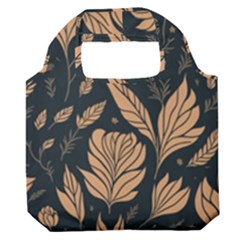 Background Pattern Leaves Texture Premium Foldable Grocery Recycle Bag by Salmanaz77