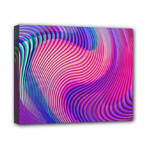 Swirl Twirl Design Pattern Purple Canvas 10  X 8  (stretched) by Salmanaz77