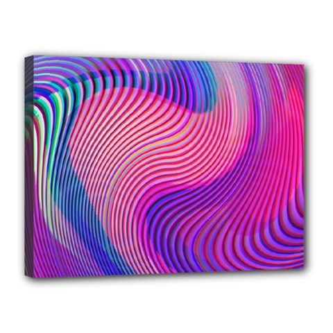 Swirl Twirl Design Pattern Purple Canvas 16  X 12  (stretched) by Salmanaz77