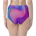 Swirl Twirl Design Pattern Purple Classic High-Waist Bikini Bottoms View2