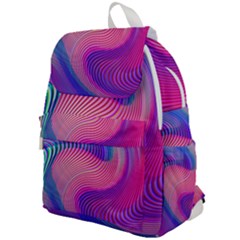 Swirl Twirl Design Pattern Purple Top Flap Backpack by Salmanaz77