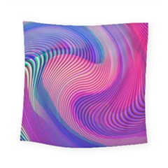 Swirl Twirl Design Pattern Purple Square Tapestry (small)