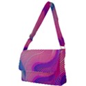 Swirl Twirl Design Pattern Purple Full Print Messenger Bag (S) View1