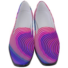 Swirl Twirl Design Pattern Purple Women s Classic Loafer Heels by Salmanaz77