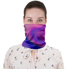 Swirl Twirl Design Pattern Purple Face Covering Bandana (adult) by Salmanaz77