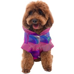 Swirl Twirl Design Pattern Purple Dog Coat by Salmanaz77