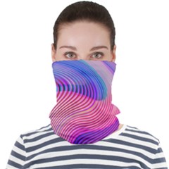 Swirl Twirl Design Pattern Purple Face Seamless Bandana (adult) by Salmanaz77