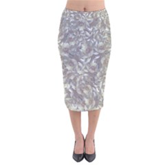 Fantasy Floral Random Pattern Velvet Midi Pencil Skirt by dflcprintsclothing