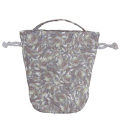 Fantasy Floral Random Pattern Drawstring Bucket Bag