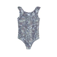 Fantasy Floral Random Pattern Kids  Frill Swimsuit by dflcprintsclothing