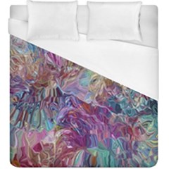 Melting Patterns Duvet Cover (king Size) by kaleidomarblingart