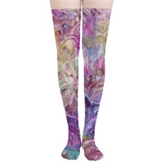 Melting Patterns Thigh High Stockings