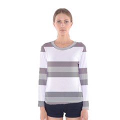 Minimal Mixed Abstract Lines Print Copia Women s Long Sleeve T-shirt