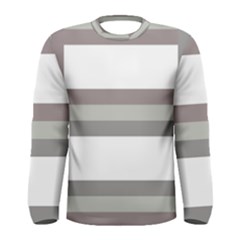 Minimal Mixed Abstract Lines Print Copia Men s Long Sleeve T-shirt