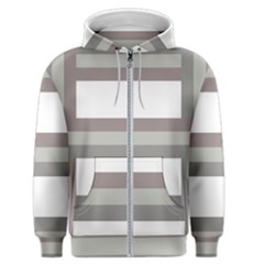 Minimal Mixed Abstract Lines Print Copia Men s Zipper Hoodie