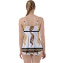 African Women Pattern Seamless Style Babydoll Tankini Set View2