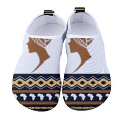 African Women Pattern Seamless Style Men s Sock-style Water Shoes by Bedest