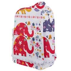 African Elephant Cute Cartoon Seamless Shading Cartoon Character Classic Backpack by Bedest