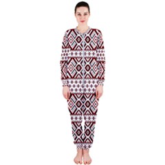 Ukrainian Folk Seamless Pattern Ornament Onepiece Jumpsuit (ladies)