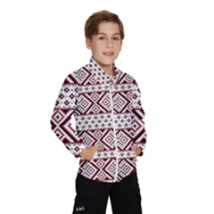 Ukrainian Folk Seamless Pattern Ornament Kids  Windbreaker by Bedest