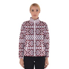 Ukrainian Folk Seamless Pattern Ornament Women s Bomber Jacket