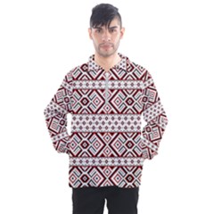 Ukrainian Folk Seamless Pattern Ornament Men s Half Zip Pullover