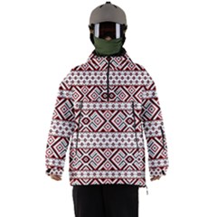 Ukrainian Folk Seamless Pattern Ornament Men s Ski And Snowboard Waterproof Breathable Jacket by Bedest