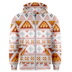 Bright Aztec Ethnic Seamless Pattern Men s Zipper Hoodie by Bedest