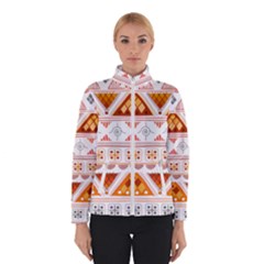 Bright Aztec Ethnic Seamless Pattern Women s Bomber Jacket