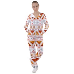 Bright Aztec Ethnic Seamless Pattern Women s Tracksuit by Bedest