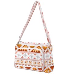 Bright Aztec Ethnic Seamless Pattern Front Pocket Crossbody Bag by Bedest