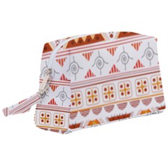 Bright Aztec Ethnic Seamless Pattern Wristlet Pouch Bag (large) by Bedest