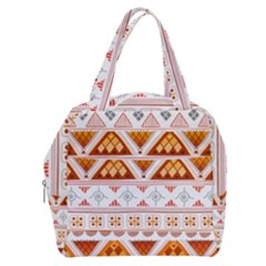 Bright Aztec Ethnic Seamless Pattern Boxy Hand Bag by Bedest