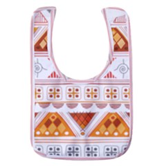 Bright Aztec Ethnic Seamless Pattern Baby Bib by Bedest