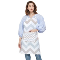 Colored Zigzag Seamless Patterns Pocket Apron by Bedest