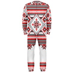 Retro Knitting Patterns Seamless Onepiece Jumpsuit (men)