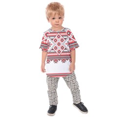 Retro Knitting Patterns Seamless Kids  Raglan T-shirt