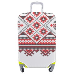 Retro Knitting Patterns Seamless Luggage Cover (medium) by Bedest