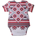 Retro Knitting Patterns Seamless Baby Short Sleeve Bodysuit View2