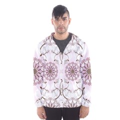 Floral Flora Flower Seamless Pattern Men s Hooded Windbreaker