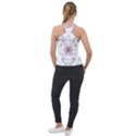 Floral Flora Flower Seamless Pattern Cross Neck Velour Top View2