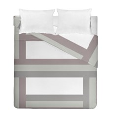 Minimal Mixed Abstract Lines Print Copia Duvet Cover Double Side (full/ Double Size)